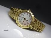 Baume & Mercier Riviera mit Brillantbesatz aus 750/18K Gelbgold