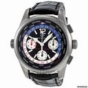 Girard Perregaux WWTC Automatic Black Titanium Leather Mens Watch 4980021657FK6A