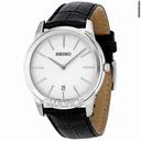 Seiko Neo Classic White Dial Stainless Steel Mens Watch SKP373