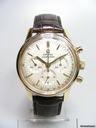 Omega Seamaster chronographe vintage yellow gold calibre 321 cadran silver dial