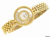 Chopard " Happy Diamonds" 750/18K GG, 7 Brillanten, ca. 0,39 ct