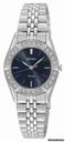Seiko Solar Black Dial Stainless Steel Ladies Watch SUP091