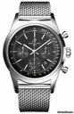 Breitling Transocean Black Chronograph Dial Stainless Steel Mens Watch AB015212-BA99SS