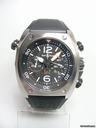 Bell & Ross BR02 chronographe 44mm steel/natural rubber plongee 500M/Diver 500M cadran noir