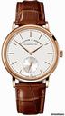A. Lange & Sohne A  Saxonia Silver Dial Brown Leather Strap Mechanical Mens Watch 216032