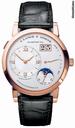 A. Lange & Sohne A  Moonphase Silver Dial Black Leather Strap Mens Watch 109032