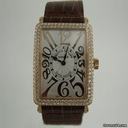 Franck Muller LONG iSLAND ROSE GOLD DiAMOND BEZEL LARGE SiZE 1000 QZD