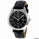 Tissot T-One Black Leather Stainless Steel Leather Ladies Watch T0382071605700