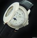 Blancpain White Gold Half-Hunter Calendar Watch