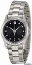 Movado Sportivo Black Diamond Dial Stainless Steel Ladies Watch 6060497