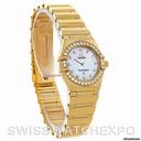 Omega Constellation 18k Yellow Gold Diamond Mini Watch