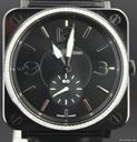 Bell & Ross Women's watch leather strap and diamond bazel