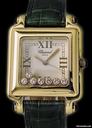 Chopard Happy Sport Square Medium 18k Gold 7 Floating Diamonds