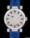Franck Muller Master Mystery Ladies White Gold Baguette Diamond & Sapphire