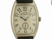 Franck Muller Cintree Curvex 18kt Wei gold Handaufzug kleine Sekunde 43x31mm