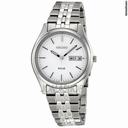 Seiko Solar White Dial Mens Watch SNE031