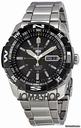 Seiko 5 Black Dial Stainless Steel Mens Watch SNZJ07