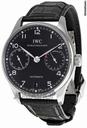 IWC Portuguese Automatic Steel Black Mens Watch IW500109