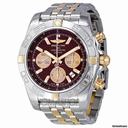 Breitling Chronomat 44 Chronograph Automatic Burgundy Dial Mens Watch IB011012-