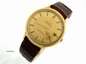 Omega Constellation Gelbgold mit Lederarmband Automatik - Vintage