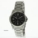 Seiko Black Solar Power Dial GMT Mens Watch SNE095