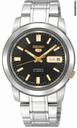 Seiko 5 Automatic Stainless Steel Black Dial Mens Watch SNKK17