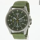 Seiko Green Dial Green Nylon Strap Mens Watch SNDA27