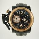 Graham CHRONOFiGHTER OVERSiZE BLACK LABEL GOLD BEZEL LiMiTED