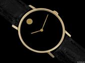 Movado 1971 MOVADO Vintage MUSEUM Watch, MODERN ART Design - 14K GO