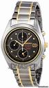 Seiko Grey Dial Two Tone Titanium Mens Watch SNA559