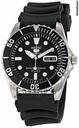 Seiko 5 Sports Automatic Black Dial Rubber Strap Mens Watch SNZF17J2
