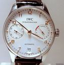 IWC PORTOGHESE AUTOMATICO 8 GIORNI ACCIAIO PELLE