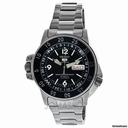Seiko 5 Dark Blue Dial Stainless Steel Compass Automatic Mens Watch SKZ209J1