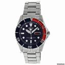 Seiko 5 Dark Blue Dial Stainless Steel Automatic Mens Watch SNZF15J1