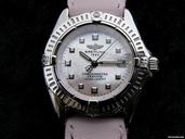 Breitling Callistino Rosa Perlmutt ZB MOP Stahl Leder