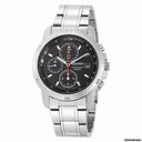 Seiko Chronograph Black Dial Mens Watch SNDB03