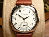 Longines Original 1930s Art Deco Style Cushion Case, Enamel dial