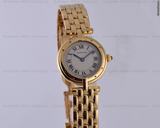 Cartier Ladies Round Panthere 18K YG/YG Quartz Champagne Dial