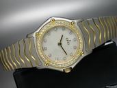 Ebel "Classic Wave" Perlmuttblatt und L��nette mit Diamantbesatz