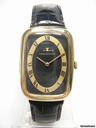 Jaeger-LeCoultre Rectangulaire vintage grande taille/big size yellow gold/or jaune cadran noir/black dial