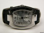 Technomarine stainless steel with black leather strap LR00754