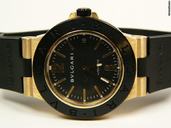 Bulgari Diagono yellow gold and rubber AL38G