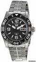 Seiko 5 Sport Black Dial Stainless Steel Automatic Mens Watch SNZH99