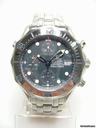 Omega Seamaster chronographe full steel/complet acier cadran bleu dial
