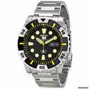 Seiko 5 Black Dial Stainless Steel Mens Watch SNZJ15