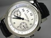 A. Lange & Sohne "1815 CHRONOGRAPH" FLYBACK 18K/750 Wei gold-Lederband