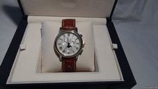 Maurice Lacroix Chrono / Moon Phase / Gold Bezel