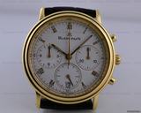 Blancpain Villeret Chronograph 18K Yellow Gold White Roman Dial 34MM