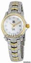 TAG Heuer Link Diamond 18kt Yellow Gold and Steel Ladies Watch WJF1354.BB0581