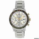 Seiko Flight Solar Quartz Stainless Steel Mens Watch SSC011